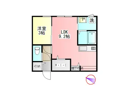 ＪＲ東海道本線 大垣駅 徒歩26分 2階建 新築(1LDK/2階)の間取り写真