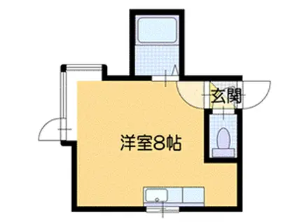 K&N新札幌(ワンルーム/2階)の間取り写真