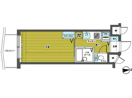 フェニックス練馬(1K/8階)の間取り写真