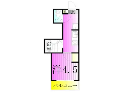 TIZ CARROTティーズキャロット(ワンルーム/1階)の間取り写真