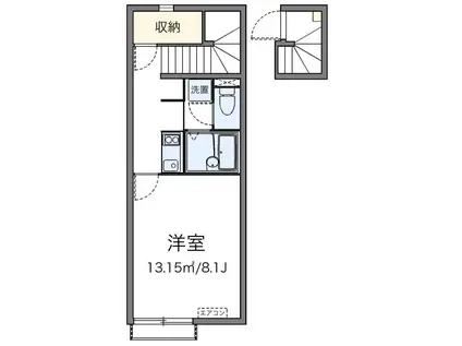 レオネクストヴィダ フェリス(1K/2階)の間取り写真