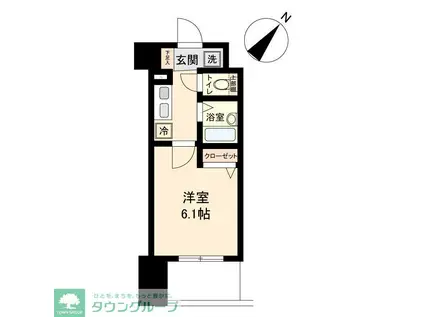 HF国分寺レジデンス(1K/7階)の間取り写真