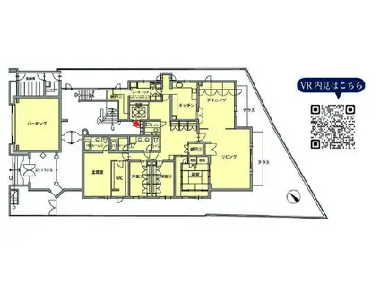 目黒三田トリニティ(4SLDK/1階)の間取り写真