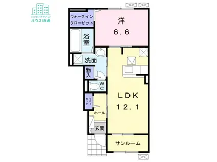 ティ・グラン II(1LDK/1階)の間取り写真