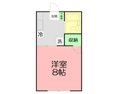 厚木7番館(ワンルーム/2階)の間取り写真