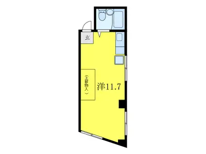 東宏ビル(ワンルーム/3階)の間取り写真