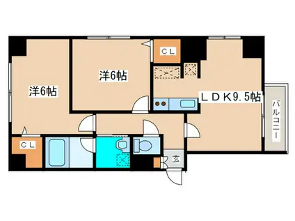 TRES MADERA(2LDK/2階)の間取り写真
