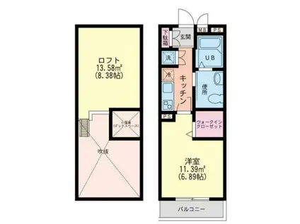 SERENDIPITY(1K/2階)の間取り写真