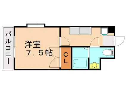 ル・グラン三ヶ森(1K/3階)の間取り写真