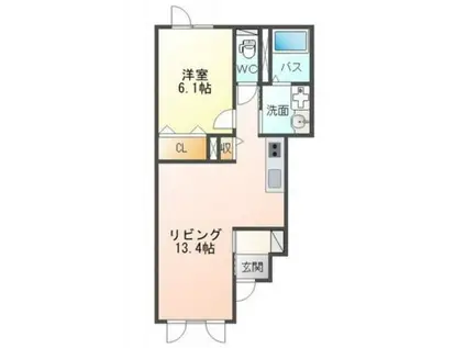 GREMONARCHS(1LDK/1階)の間取り写真