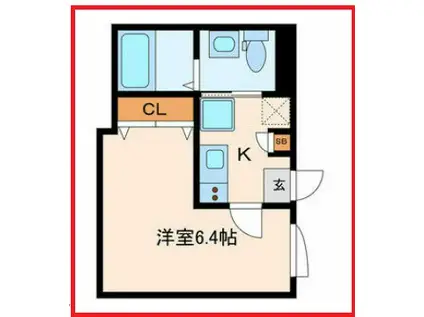 アークス町屋(1K/3階)の間取り写真