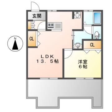 遠藤ビル(2DK/4階)の間取り写真
