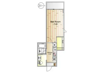 GRAN NONNO(1K/3階)の間取り写真