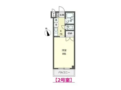 リビエールたち(1K/3階)の間取り写真