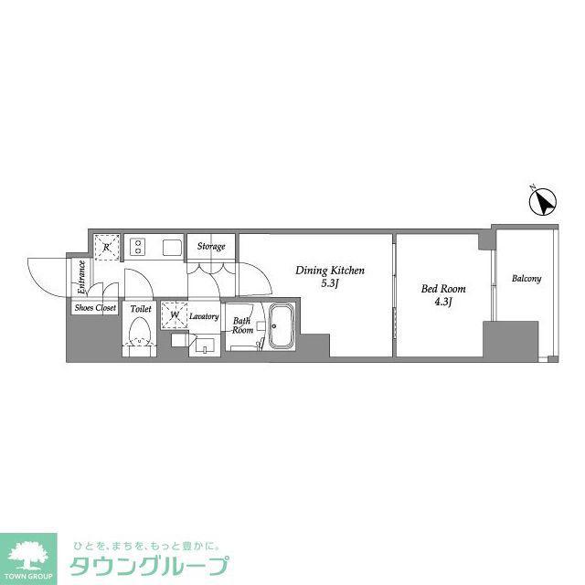 シーズンフラッツ大森西(2K/3階)の間取り写真