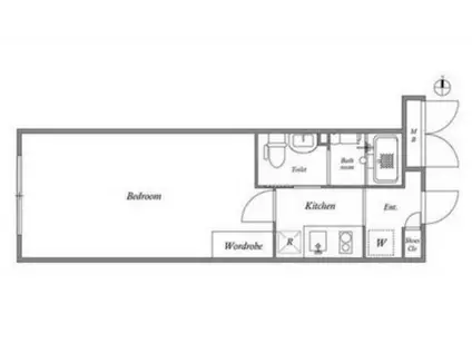 GRAN PASEO中野(1K/4階)の間取り写真