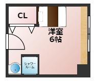 くずは寮(ワンルーム/2階)の間取り写真