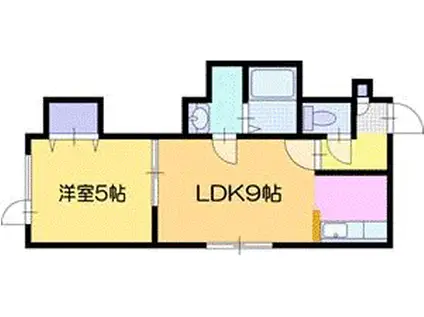 レアル・コンシェルトIII(1LDK/3階)の間取り写真