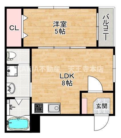 ハーモニーテラス林寺VII(1LDK/3階)の間取り写真