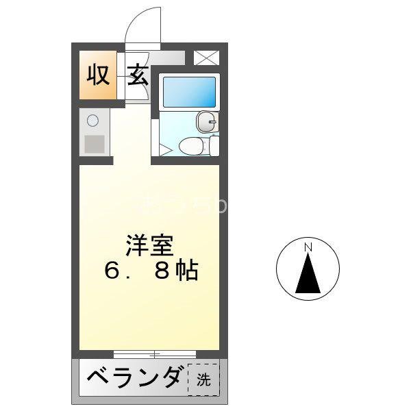 スペースイン金山(ワンルーム/4階)の間取り写真