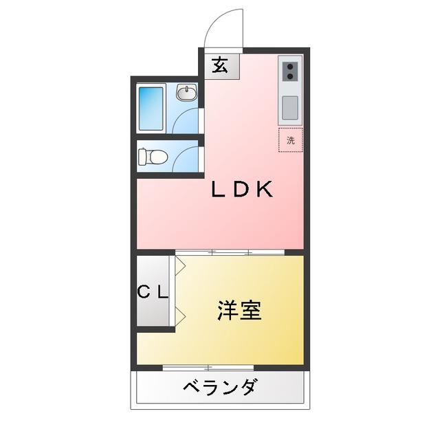 シントミプラザ町屋(1LDK/5階)の間取り写真