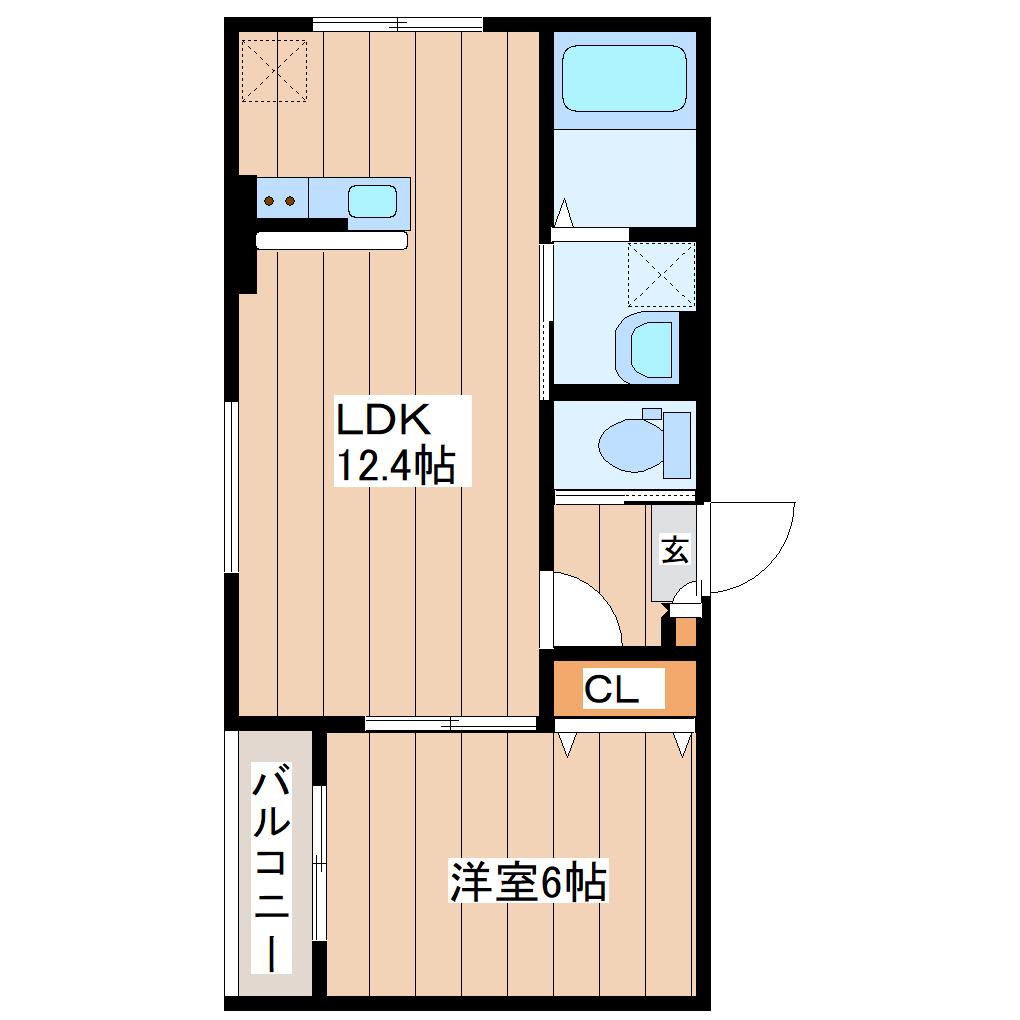 DUENDE N(1LDK/3階)の間取り写真