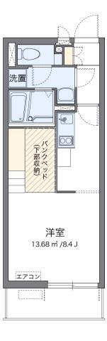 ミランダYIII(ワンルーム/3階)の間取り写真