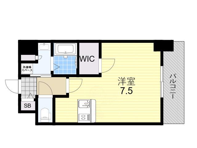 SOFIA住吉大社(ワンルーム/5階)の間取り写真