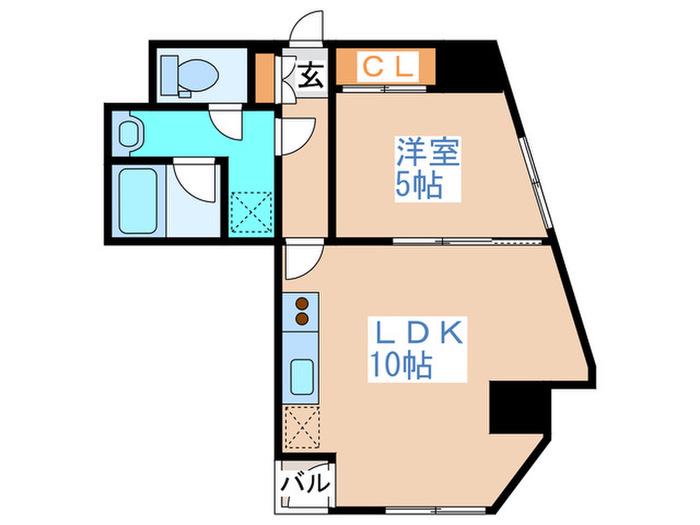パルテール(1LDK/5階)の間取り写真