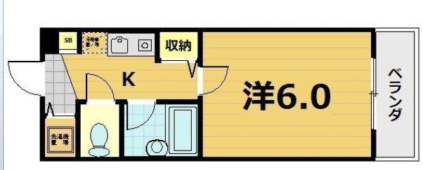 ステージハウス(1K/1階)の間取り写真