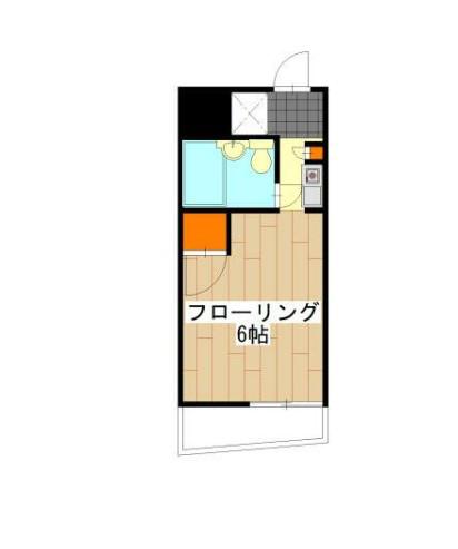 スカイコート鶴見第5(ワンルーム/4階)の間取り写真