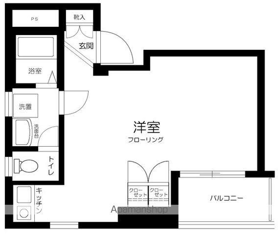 アウルスクエア(ワンルーム/10階)の間取り写真