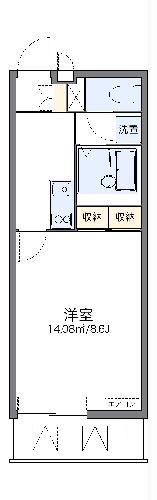レオネクストジュエル(1K/3階)の間取り写真
