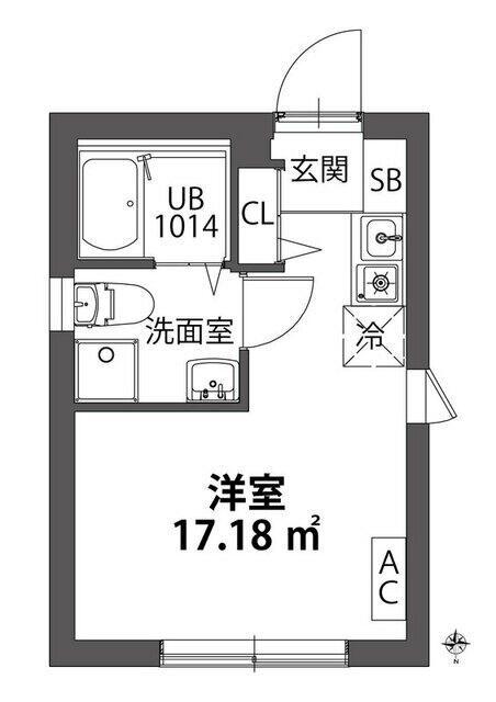 STYLE南千住(ワンルーム/3階)の間取り写真