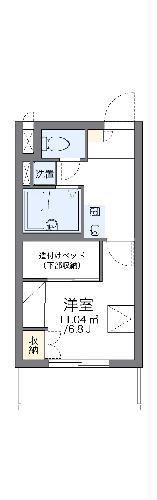 レオパレスヴィルヌーブ川崎A(1K/3階)の間取り写真