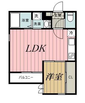 GRANDTIC PRIME VILLA Mグランティックプライムヴ(1LDK/1階)の間取り写真