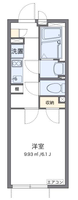 高円寺マンション(1K/3階)の間取り写真