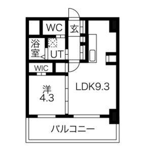 F013(1LDK/2階)の間取り写真