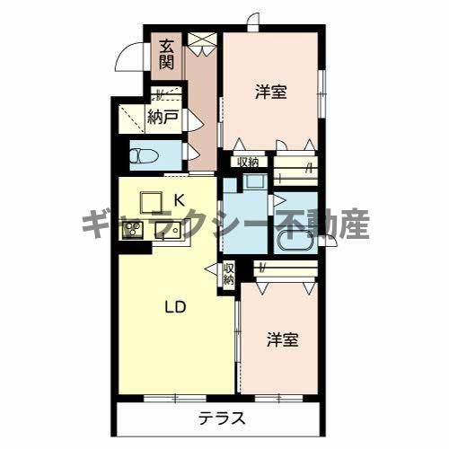 DEAR VERGER(2LDK/3階)の間取り写真