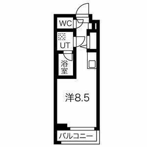 クラリッサ川崎梶ヶ谷(ワンルーム/2階)の間取り写真