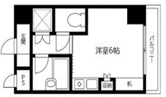 AT HOMES KITAAKABANE(1K/3階)の間取り写真