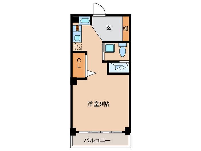 WELL BRIGHT KSU(ワンルーム/5階)の間取り写真