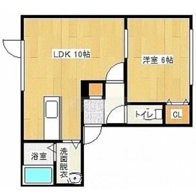 リンデンハウス弥生II(1LDK/1階)の間取り写真
