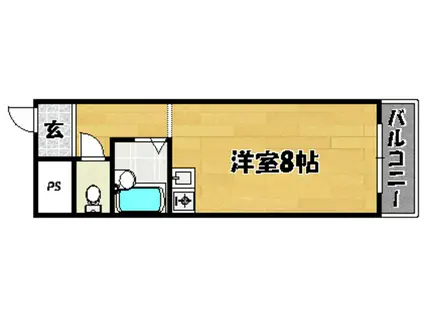 栄瑞光マンション(ワンルーム/4階)の間取り写真
