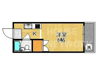 セントポーリア(1K/2階)の間取り写真