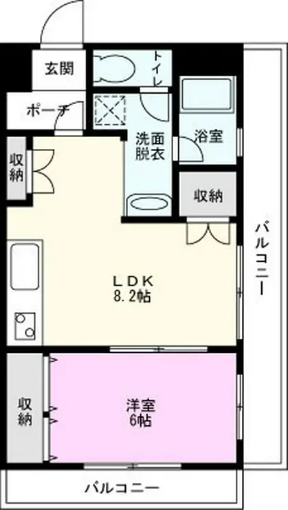 キャピタル新越谷 2階階 間取り