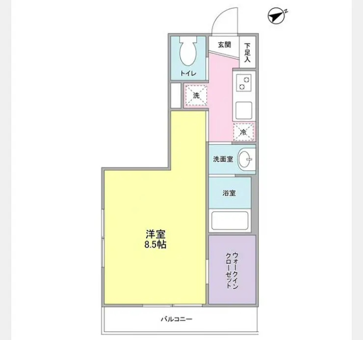 パストラル六本木 1階階 間取り