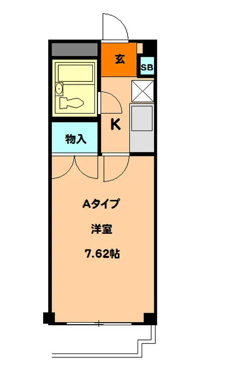 武蔵浦和ハイツ 2階階 間取り