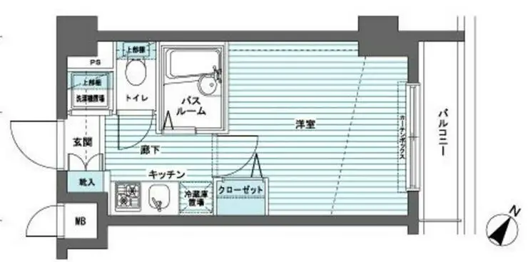エルミタージュ代田橋 6階階 間取り