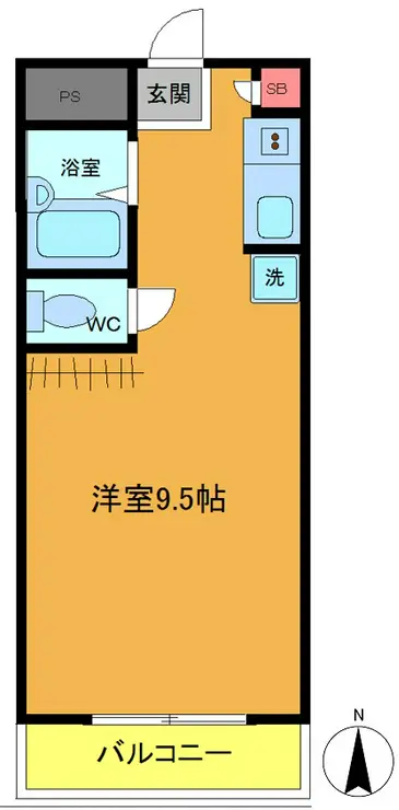 メゾン・ド・梶山 3階階 間取り